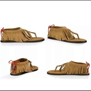Sanuk-Boho Fringe Yoga Sandals 8